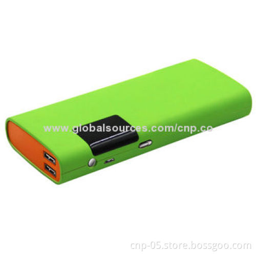 Emergency Mobile Phone Charger with Dual USB Output and Samsung 18650 Battery Cell